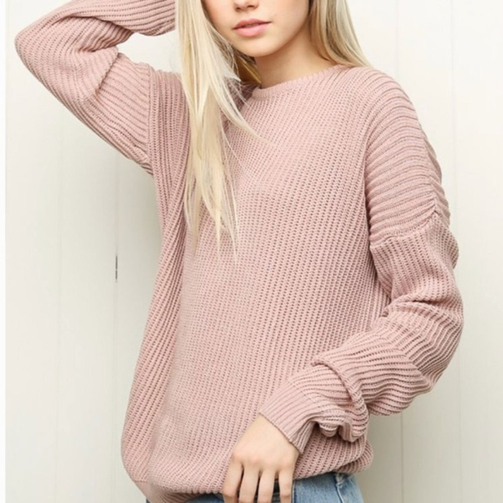 brandy melville pink ollie sweater